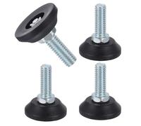 QUARKZMAN Piedini Regolabili Per Mobili Con Filettatura M8, 4Pz 5/16"-18 25mm l Piedini Regolabili Per Mobili Con Filettatura Avvitabili Per Sedia Glide Livellamento Nero