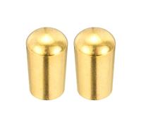 QUARKZMAN Pomello Interruttore Chitarra M3.5 Filettato Oro 2 Pezzi | In Ottone, per Interruttore a 3 Vie, Ricambio per Chitarra Elettrica