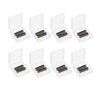 QUARKZMAN Porta Batterie Organizer Scatola Immagazzinaggio, 4 x 18650 Batterie Custodia In Plastica Trasparente Per Batterie Contenitore Da Garage Organizzatore Portatile (Confezione Da 8)