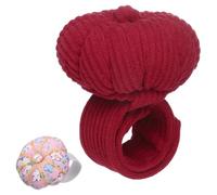 QUARKZMAN Portaspilli da Polso, Portaspilli per Cucito con Cinturino Regolabile E Anello in Elastico Adatto A Tutte Le Misure del Polso per Cucito Quilting Ricamo Fai da Te, Rosso/Rosa