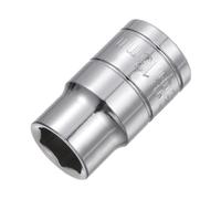 QUARKZMAN Presa Superficiale a 6 Punti, Presa Bassa 1/2" Drive 13mm in Acciaio Al Carbonio con Rivestimento Cromato, Presa Metrica per Riparazioni Fai da Te e Automobilistiche