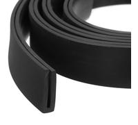 QUARKZMAN Profilo di Protezione a U, Tipo Piatto di Protezione per Bordi in Striscia di Tenuta in Gomma di Lunga 6,6piedi Adatto per Bordi da di 1,5-2mm, (15/64" L x 25/32" A) Nero