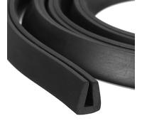 QUARKZMAN Profilo di Protezione a U, Tipo Piatto di Protezione per Bordi in Striscia di Tenuta in Gomma di Lunga 6.6 Piedi per Bordi da 2,5-3mm, (9/32" L x 25/64" A) Nero