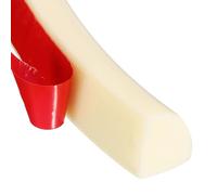 QUARKZMAN Profilo Flessibile A Quarto Di Tondo Per Pareti 0.7" X 0.86" X 98" Singolo Profilo Modellabile In Gomma Adesivo E Pieghevole Per Angoli Soffitto Pavimento Bagno Piano Cucina