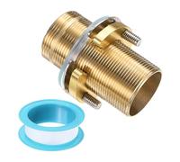 QUARKZMAN Prolunga Per Montaggio Rubinetto 6cm x 32mm Tubo In Ottone Kit Prolunga Con Dado Di Bloccaggio Incluso Dado Spessore Anti Allentamento In Acciaio Inossidabile E Frittella