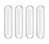 QUARKZMAN Proteggi Pareti da Mobili, Paracolpi in Gomma Silicone Trasparenti, 6cm x 14mm x 5mm, 4 Pezzi