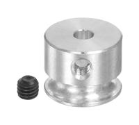 QUARKZMAN Puleggia a V con Foro da 3mm Diametro Esterno 12mm a Singola Scanalatura Lega Alluminio per Cinghia Tonda PU 3MM Albero Motore Macchina Trapano