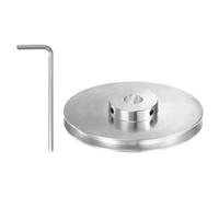 QUARKZMAN Puleggia a V Foro 12mm Diametro Esterno 100mm Singola Scanalatura Lega Alluminio per 6mm Cinghia Tonda PU Albero Motore Macchina Trapano con Installazioni