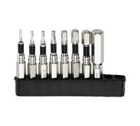 QUARKZMAN Punte per Cacciavite Esagonali 8 Pezzi 1.5mm-10mm 1/4" 2" | Piatte e magnetiche, gamma H1.5-H8, per viti e bulloni a testa a sei lati, funge da trapano e chiave
