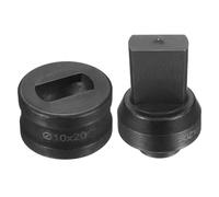 QUARKZMAN Punzone Idraulico Per Foro Φ10×20mm Foro A Scanalatura Acciaio 40Cr Kit Per Punzonatrice Elettrica Per Macchina Punzonatrice Elettrica CH60, Nero