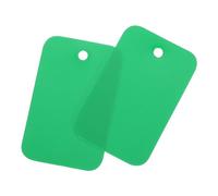 QUARKZMAN Pz100 Etichette trasporto 2.5x4cm/0.98x1.57" Verde Chiaro | Plastica Impermeabile Occhiello Vuoto, Etichette Identificazione Prodotto, Etichettatura Esterna, Marcatura Valvole