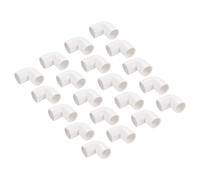 QUARKZMAN Raccordi per Tubi Pvc Raccordi per Tubi a Gomito da 90 Gradi 16 mm Bianco Cambia Direzione per Tubi da Giardino Pvc Fai-Da-Te Condotti Elettrici Confezione da 30