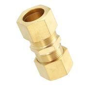 QUARKZMAN Raccordo a compressione connettore diritto in ottone 3/4" | collegamento di tubazioni e tenuta stagna, per il trasporto di gase di liquidi, per tubi