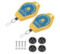 QUARKZMAN Retrattile Molla Bilanciatore 1,1-3,3 Libbre (0,5-1,5 Kg) Attrezzo Supporto Appeso Attrezzatura con Raccordo Accessorio per Linei Assemblaggio Blu 2pz