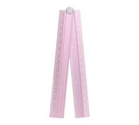 QUARKZMAN Righello Pieghevole 30cm Metrico in Lega di Alluminio Goniometro Righello Angolare Pieghevole Strumento Misurazione Geometrico con Riga Angolare per Architetti Artisti, Rosa
