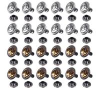 QUARKZMAN Rivetti di Cristallo Strass 100 pezzi 8mm Trasparente/Giallo | a Scatto Rapido, Borchie Metalliche, per Abbigliamento, Pelle, Tessuto, Arti e Mestieri, Lavorazione Pelle, Fai da Te