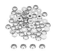 QUARKZMAN Rondelle Coniche Svasate M3 Diametro Foro 3mm/0.12" Guarnizioni Alluminio Rondella Testa Tazza Vite Rc/Fpv/Pc/Drone/Accessori Meccanici Parti Modello Pz60 (Argento)