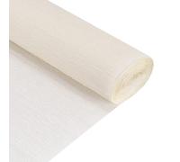 QUARKZMAN Rotolo di Carta Crespa 210cm Lunghezza 50cm Larghezza per Cerimonia Nozze Varie Grandi Feste Decorazione, Bianco Latteo