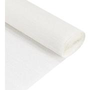QUARKZMAN Rotolo Di Carta Crespa 5 Piedi Lungo 20 Pollici Largo Per Cerimonia Nuziale Decorazione Vari Grandi Festival, Bianco