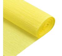 QUARKZMAN Rotolo di Carta Crespa 5 Piedi Lungo 20 Pollici Largo per Decorazioni di Cerimonie Nuziali e Grandi Festival Vari, Giallo