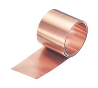 QUARKZMAN Rotolo Lamina Rame 2000mm x 20mm x 0.02mm, Striscia Rame Puro 99,9% Piastra Lampeggiante in Lamina Metallico per Progetti Fai da Te Elettricità (Diverse Misure)