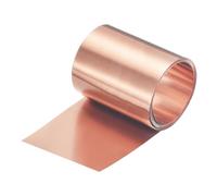 QUARKZMAN Rotolo Lamina Rame 2000mm x 40mm x 0.05mm, Striscia Rame Puro 99,9% Piastra Lampeggiante in Lamina Metallico per Progetti Fai da Te Elettricità (Diverse Misure)
