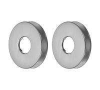 QUARKZMAN Round Escutcheon Plate 6.1x1 Cm 304 Acciaio Inox Per Riparare | Sostituzione Per Tubi Diametro 2.1 Cm, Copertura Universale Per Braccio Doccia, Buchi E Fessure