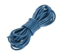 QUARKZMAN Round Leather Cord 5.5 Yard 3mm Stringhe In Pelle Lake Blue