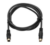 QUARKZMAN S - Cavo video da 1,5 m, mini DIN 4 pin S, cavo video maschio a maschio, connettore dorato, trasmissione per ricevitore TV, monitor S VHS VCR DVD
