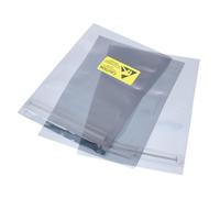 QUARKZMAN Sacchetti Antistatici Sacchetti Protettiva 50pz 3x4,7 pollici (8x12cm) Richiudibili con Etichette per Disco Rigido HDD SSD Scheda PCB