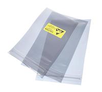 QUARKZMAN Sacchetti Antistatici Sacchetti Protettiva 50pz 4x8 pollici (10x20cm) Richiudibili con Etichette per Disco Rigido HDD SSD Scheda PCB