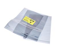 QUARKZMAN Sacchetti Antistatici Sacchetti Protettiva 50pz 6,7x9,8 pollici (17x25cm) Richiudibili con Etichette per Disco Rigido HDD SSD Scheda PCB