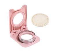 QUARKZMAN Sandwich Senza Crosta, Forma Rotonda Uncrustable Taglia Sandwich Sigillatrice Pressa Pane Biscotto Taglia E Sigillatrice Per DIY Colazione Pranzo Tè Pomeridiano (Rosa)