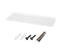 QUARKZMAN Scaffali Metallici Da Parete, Scaffali Galleggianti Bianchi Da 16 Pollici Scaffale A Parete Organizzatore Per Bagno, Camera Da Letto, Soggiorno, Decorazione Camera