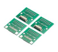 QUARKZMAN Scheda Convertitore FPC FFC PCB 16P 0,5mm Sul Lato Socket, 1,0mm Sul Retro a DIP 2,54mm per LCD Stampante 3D Telecamera DVD TV Laptop 4pz