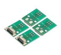 QUARKZMAN Scheda Convertitore FPC FFC PCB 6P 1,0mm Sul Lato Socket, 0,5mm Sul Retro, a DIP 2,54mm per LCD Stampante 3D Telecamera DVD TV Laptop 4pz
