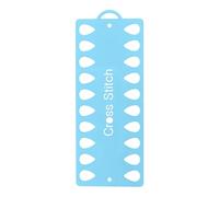 QUARKZMAN Schede Organizzatrici per Filo da Ricamo, Organizzatore per Filo per Punto Croce in Plastica con 20 Posizioni, Tavola Avvolgitrice per Lo Stoccaggio del Filo per Cucito, Blu
