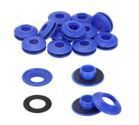QUARKZMAN Set 12 Occhielli Plastica per Teloni, Occhielli Plastica Antiruggine per Coperture Camion Tessuti Tende Sole per Piscine Vele Parasole Striscioni Tende Sole Clip Fissaggio, Blu
