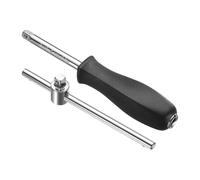 QUARKZMAN Set da 2 pezzi Set di bussole da 1/4" in acciaio al cromo vanadio | con attacco girevole, con barra di interruzione scorrevole a T, e barra di estensione, da 1/4"
