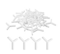 QUARKZMAN Set di 200 distanziatori in plastica per pareti e pavimenti, 2 mm, esagonali, per l'installazione di piastrelle in ceramica, colore: bianco