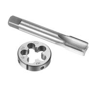 QUARKZMAN Set di 2pz Maschio e Filiere, Metrico M17 x 1 Thread Tap & Round Die, Kit di Attrezzi per Filettatura e Maschiatura per Riparazione di Dadi Viti