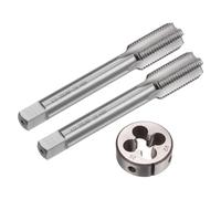 QUARKZMAN Set di 3 Pezzi Rubinetti e Matrici, Maschio Filettatore UNF 1/2-20 e Fresa Rotonda, Kit di Maschio e Fresa per Riparazione Filettature Dadi Viti Bulloni
