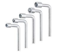 QUARKZMAN Set di chiavi a bussola esagonale aperta angolata a forma di L da 6/7/8/10/11 mm, chiave a bussola a 6 punte in acciaio al carbonio metrico, per riparazioni generali