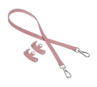 QUARKZMAN Set di cinghie in pelle, 65 cm, tracolla in pelle, kit di conversione per mini borse, borse a tracolla, colore rosa