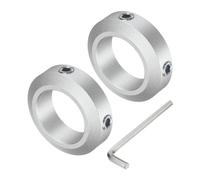 QUARKZMAN Set di Collari Diviso per Albero 22mm, 2pz Collari di Bloccaggio 35mm OD, 10mm Spessore, Collare Bloccaggio Lega Alluminio con Viti Fissaggio M6 e Una Chiave