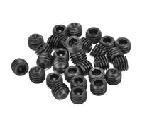 QUARKZMAN Set Di Viti A Testa Cieca, 30Pz M10x8mm Metriche - Viti A Testa Cieca A Punto Tazza Esagonali In Acciaio Al Carbonio, Per Riparazione Di Strumenti Compatti, Macchinari (Nero)