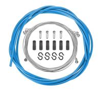 QUARKZMAN Set Guaine e Cavi Freni Universali per Bici da Strada/Montagna, Colore Blu