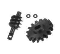 QUARKZMAN Set Ingranaggi Differenziali in Acciaio 16T, 1 Set, Parti Aggiornamento Ingranaggi a Vite Senza Fine per Camion Crawler RC 1/24, Parti Ricambio Accessori per Auto