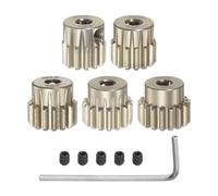 QUARKZMAN Set Pignone M0,6 3,175mm (1/8") Albero 13T 14T 15T 16T 17T Ingranaggi Motore in Lega di Alluminio con Gradino per Auto RC 1/10 (5pz)