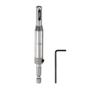QUARKZMAN Set Punte per Trapano Auto-Centranti 5mm, Punte Trapano Attacco Esagonale 1/4" per Lavori Legno, Strumento per Forare Buchi per Cardini Porte Chiavi Esagonali a L, Argento